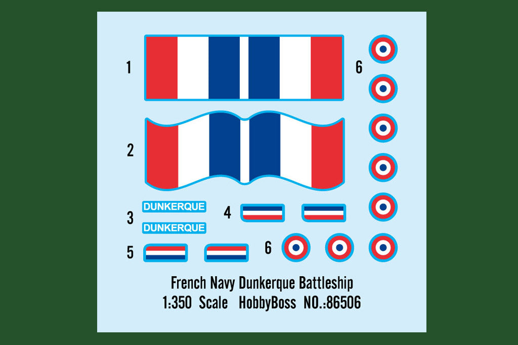 Hobby Boss 1/350 French Navy Dunkerque Battleship | 6939319265067