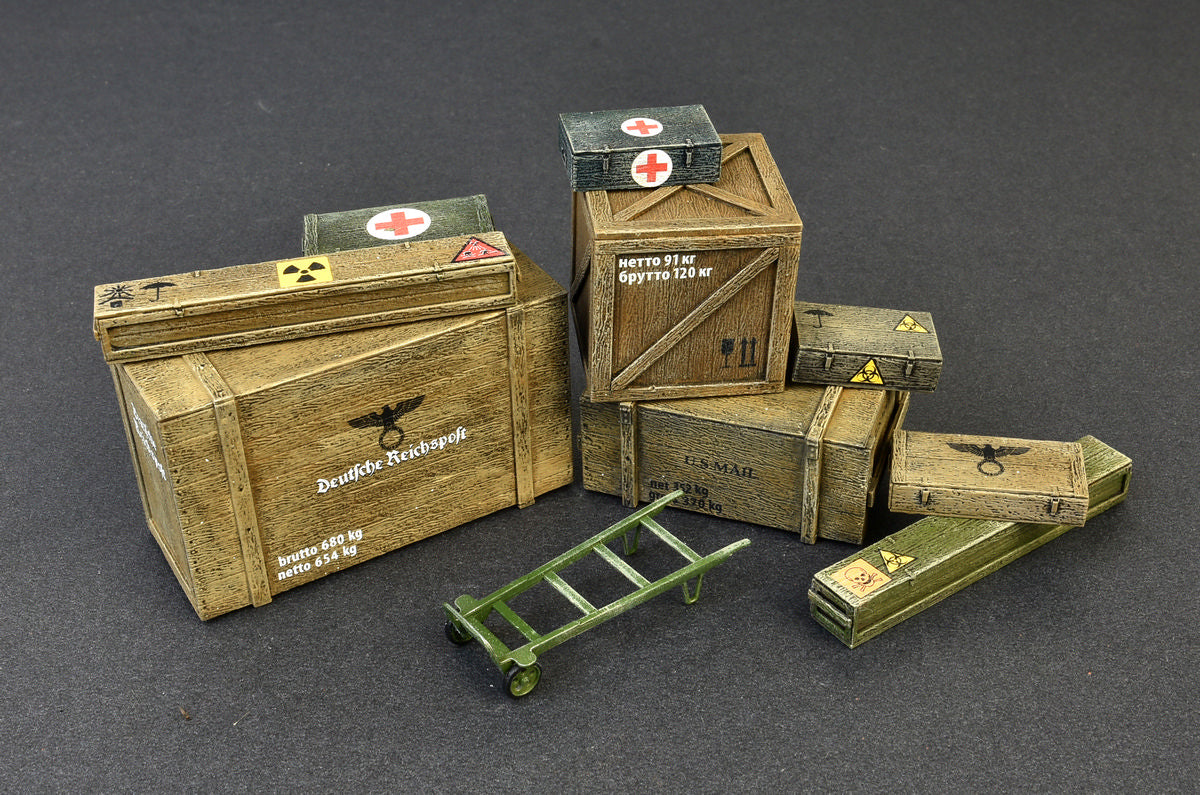MiniArt 1/35 Wooden Boxes & Crates | 4820183311849