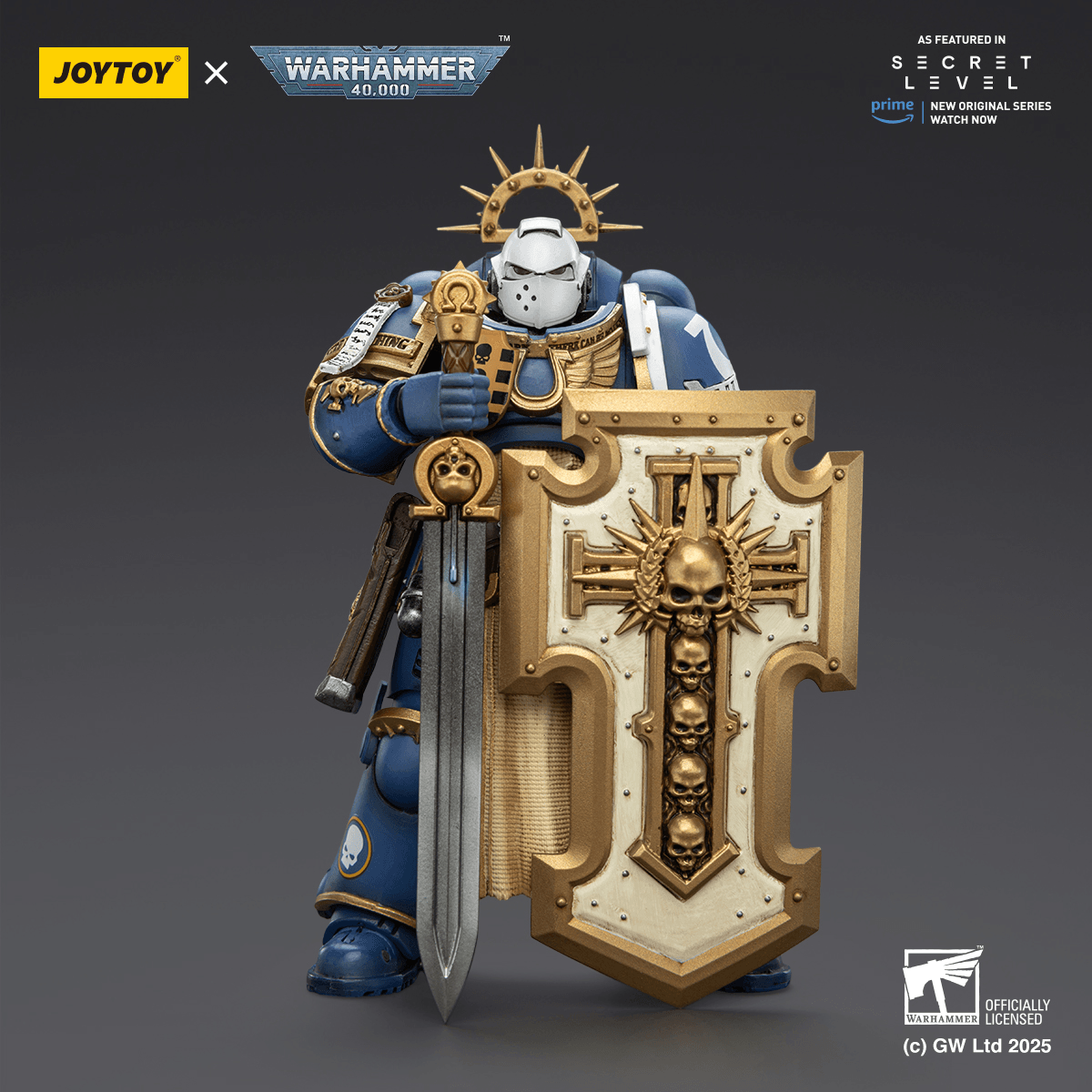 Ultramarines Levantus with Power Sword, Stormshield and Bolt Pistol | 6927054402793