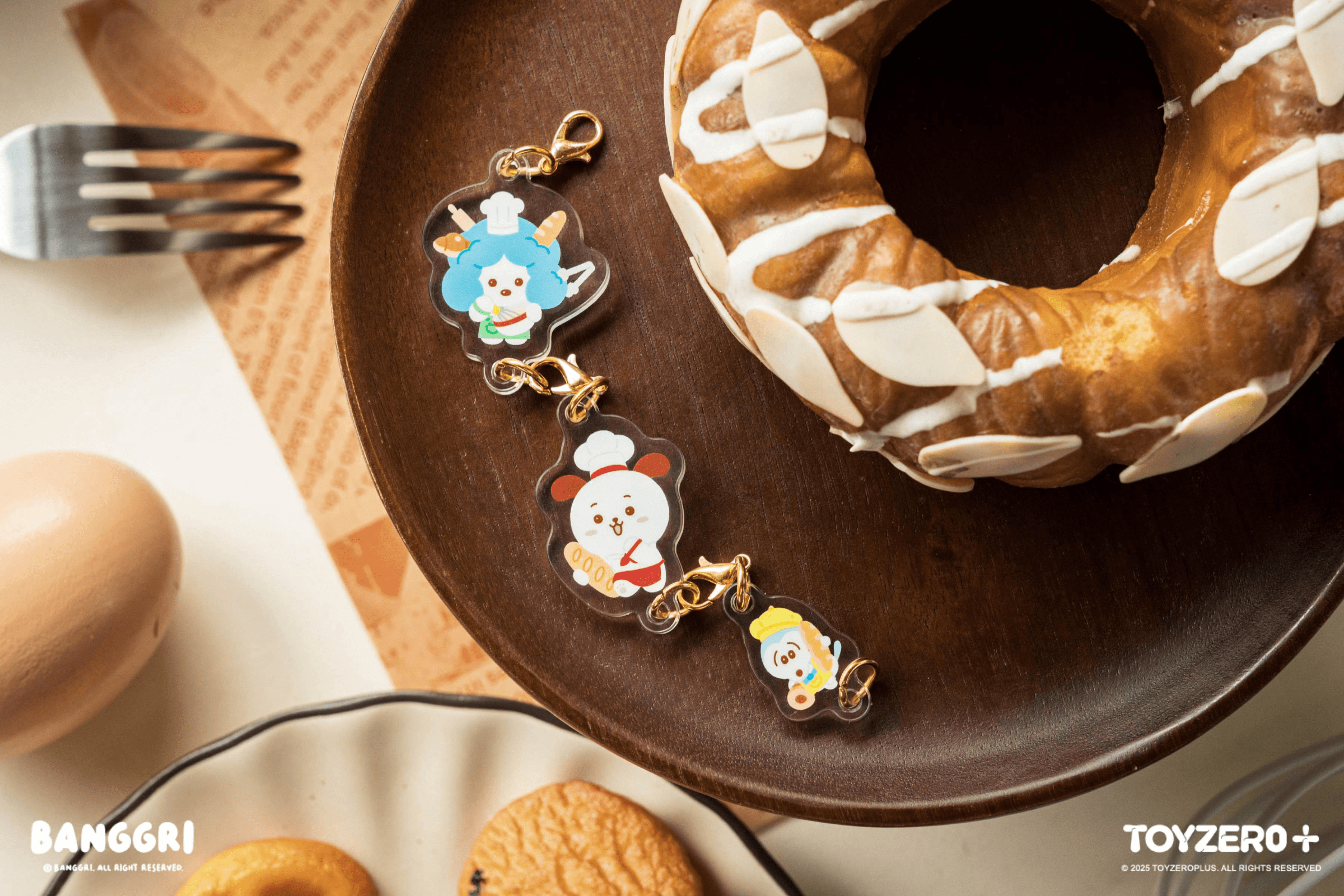 BANGGRI Bakery Series - Acrylic Keychain Set (A) | 6978531760653