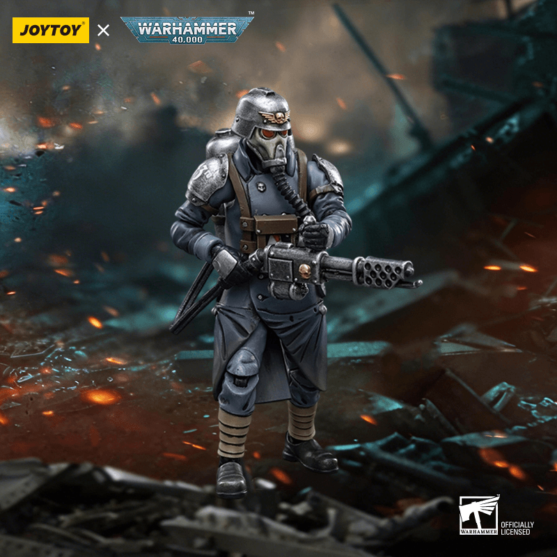 Astra Militarum Death Korps of Krieg Veteran Squad Guardsman with Flamer | 6973130372672