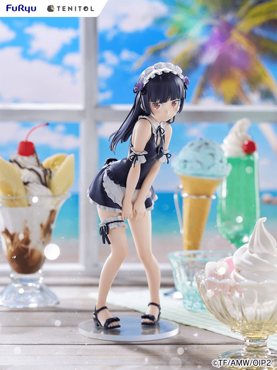 TENITOL TALL Kuroneko swimsuits maid ver.
