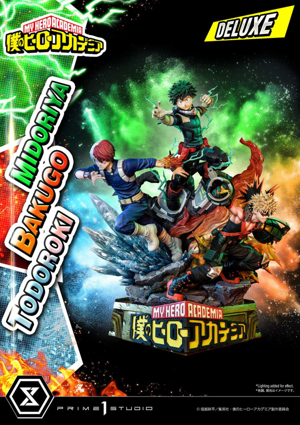 Prime 1 Studio Ultimate Premium Masterline My Hero Academia Midoriya, Bakugo & Todoroki Deluxe Version | 4582535945804