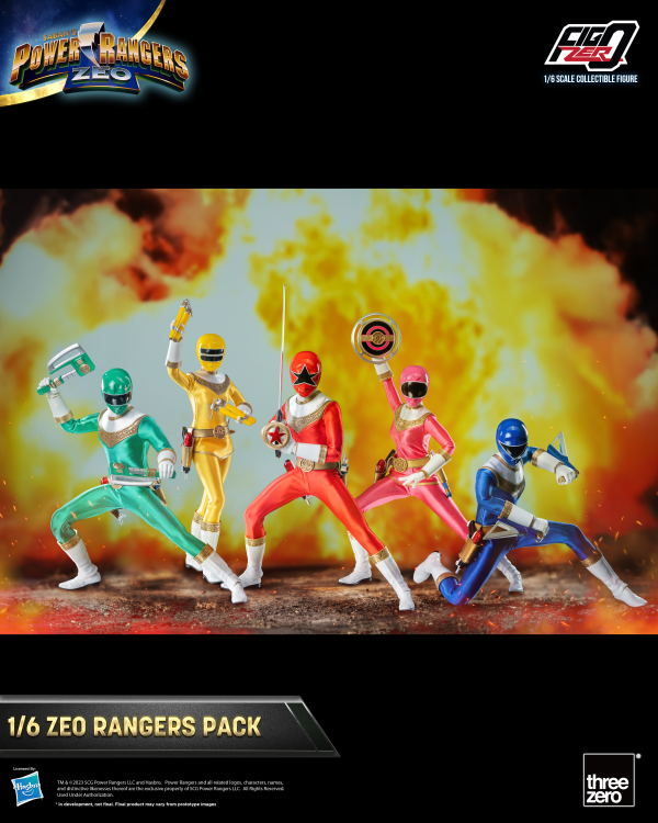 Three Zero Power Rangers Zeo - FigZero 1/6 Zeo Rangers Pack | 4895250810464