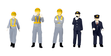 1/80 Scale super minifigure series10 Expert Railway Worker Set 2 | 4582362383183