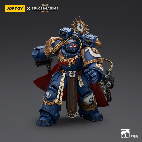JOYTOY Ultramarines Marneus Calgar, Chapter Master with MKX Gravis Armour and Gauntlets of Ultramar | 6927054401338