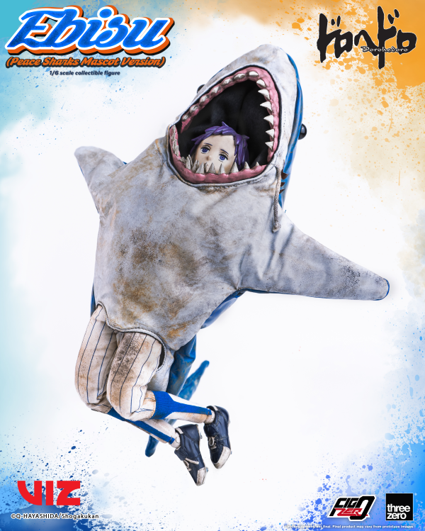 threezero Dorohedoro - FigZero Ebisu (Peace Sharks Mascot Version) | 4895250815391