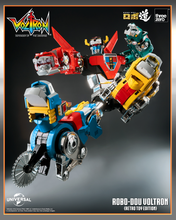 threezero Voltron: Defender of the Universe ROBO-DOU Voltron (Retro Toy Edition) | 4895250816800
