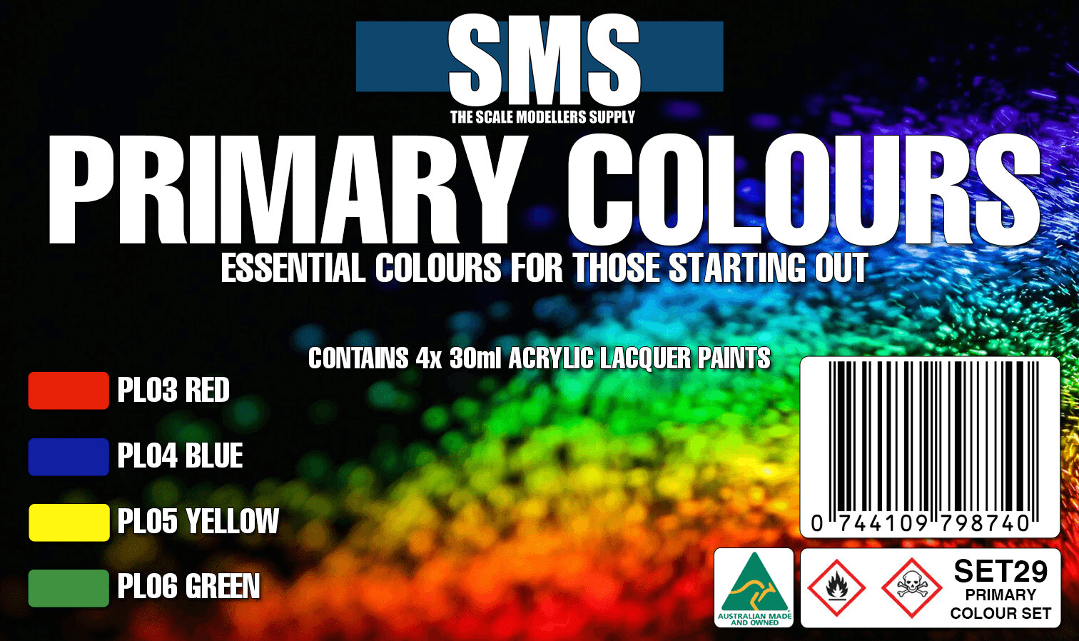 PRIMARY COLOURS Colour Set | 744109798740