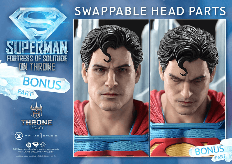 Prime 1 Studio Throne Legacy Superman (Comics) Superman Fortress of Solitude on Throne (Design by Gabriele Dell'Otto) Ultimate Bonus Version | 4582647122162