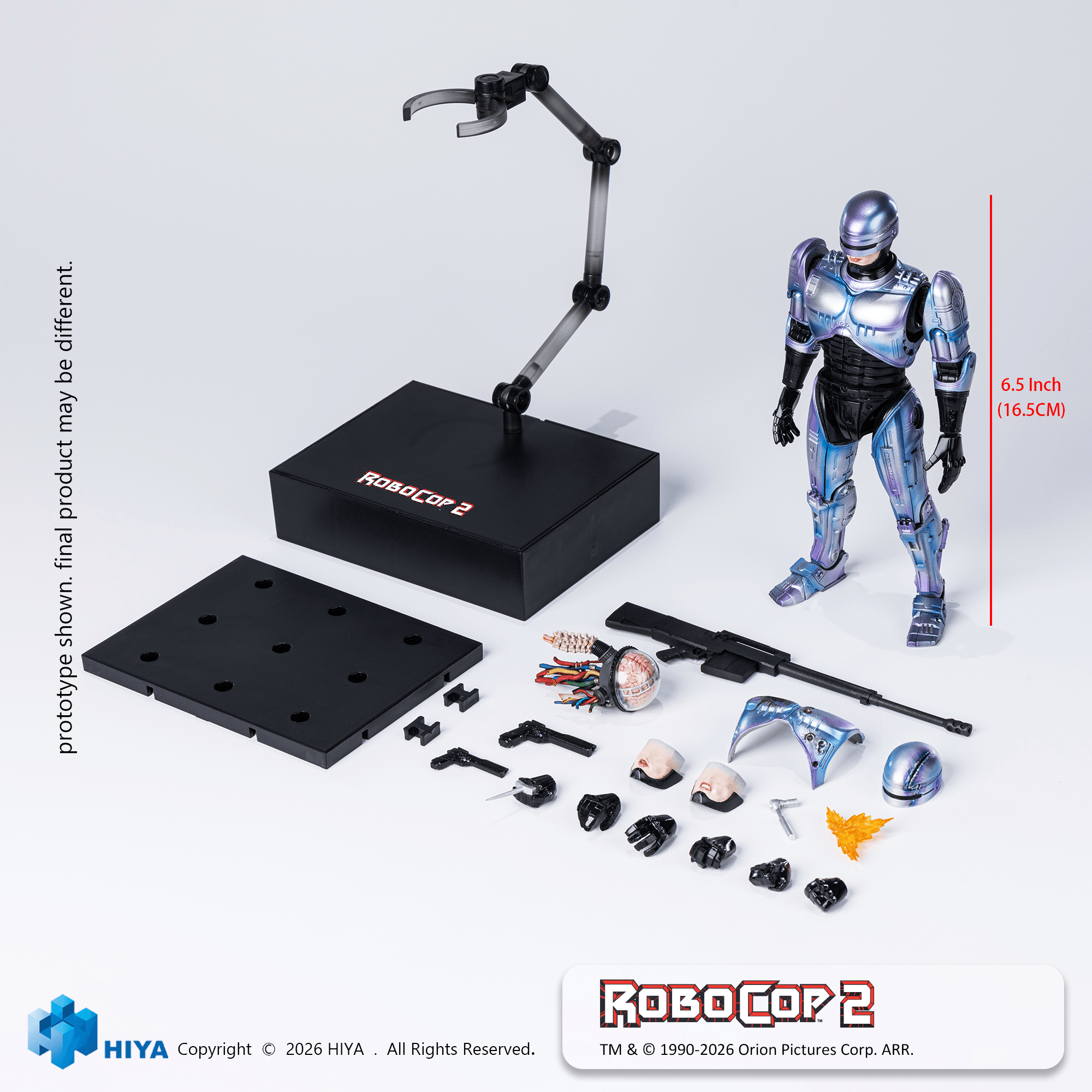 1/12 Scale 6.5 Inch RoboCop 2 RoboCop Action Figure | 6957534205323
