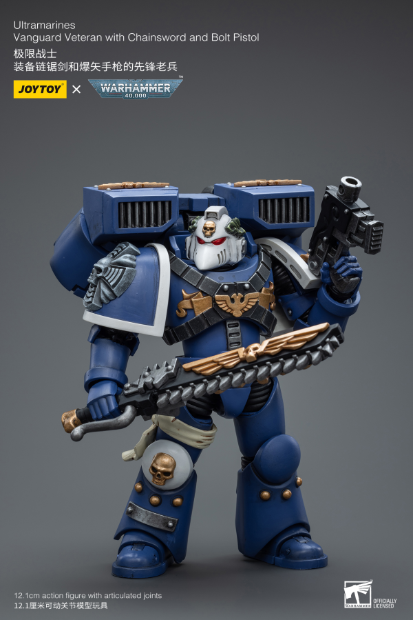 Joy Toy Ultramarines Vanguard Veteran with Chainsword and Bolt Pistol | 6973130378025