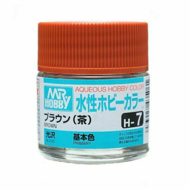 Mr Hobby AQUEOUS HOBBY COLOR - H7 GLOSS BROWN (PRIMARY) | 4973028718836