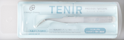 Mr Hobby TENIR PRECISION Tweezers ANGLED FINE TIP | 4973028507218