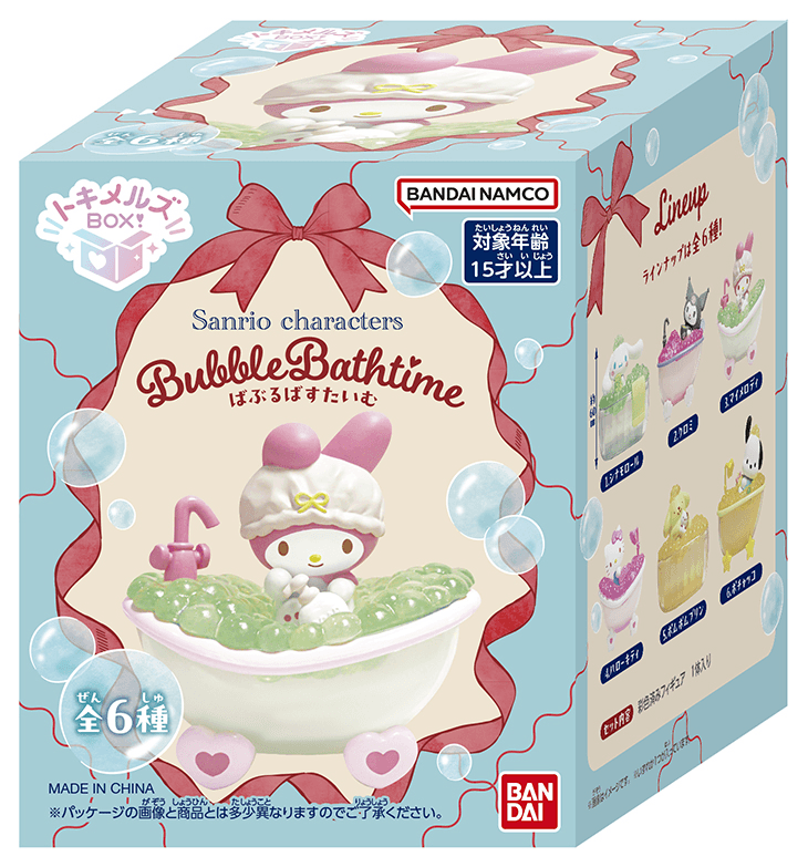 Tokimelz BOX! Sanrio Bubble Bath Time "Sanrio" (Box/6), Bandai Lifestyle Tokimelz BOX!
