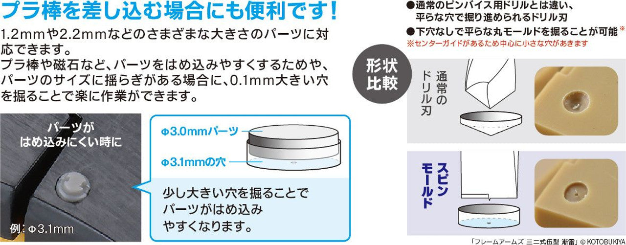GodHand Spin Mold 4.0mm-4.2mm (3 pcs set) | 4562349870295