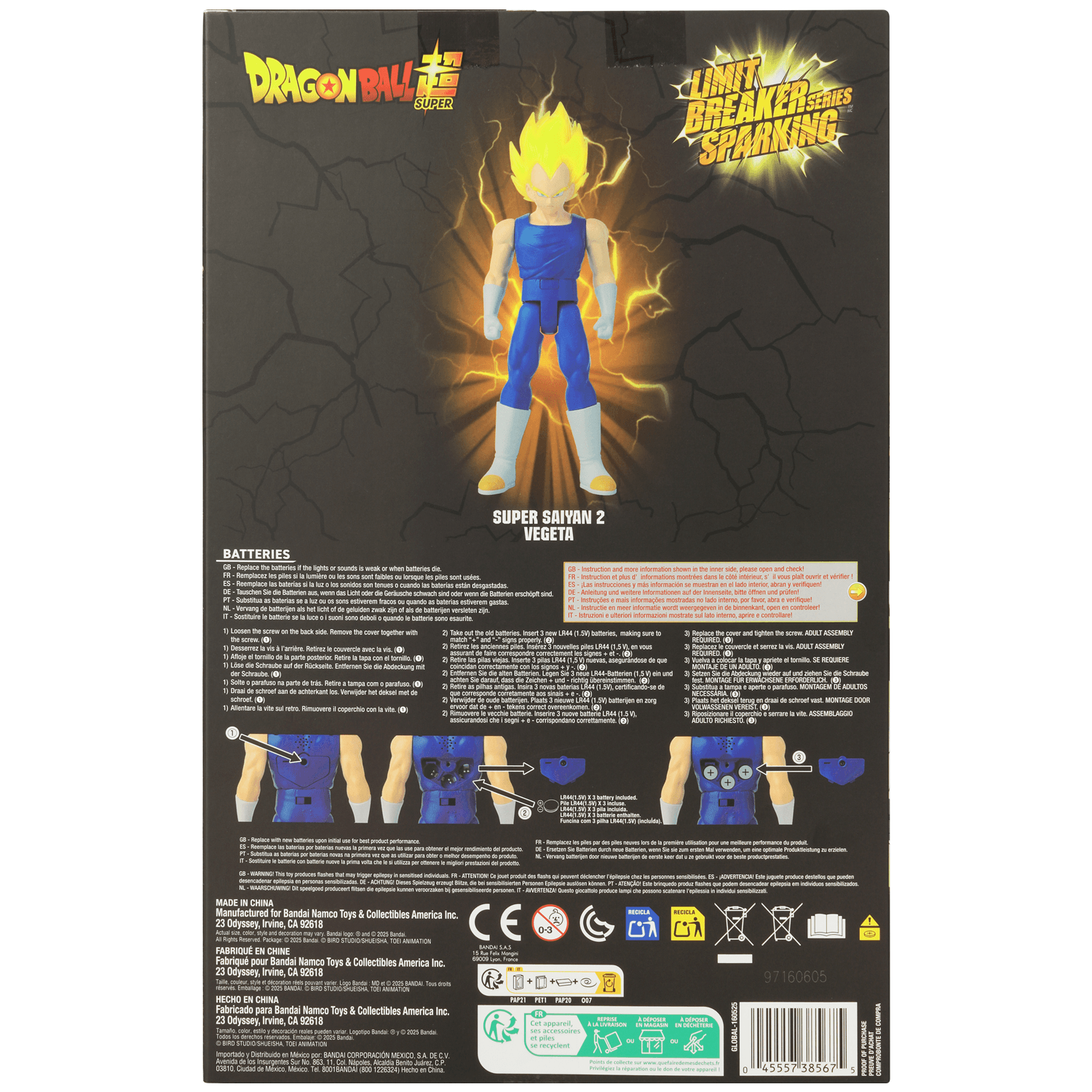 Limit Breaker Sparking - Super Saiyan 2 Vegeta | 0045557385675