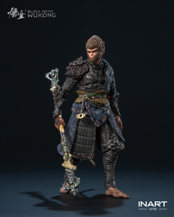 Queen Studios Black Myth: Wukong 1/12 Scale Action Figure - The Destined One in the Bronze Armor Set - Deluxe Version | 6972662531717