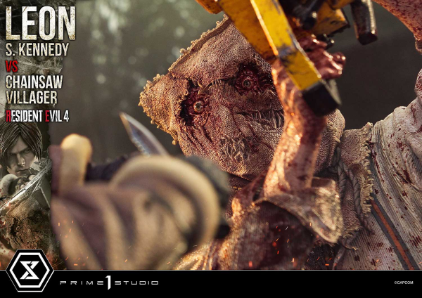 Prime 1 Studio Ultimate Premium Masterline Resident Evil 4 Leon S. Kennedy versus Chainsaw Villager | 4582647120878