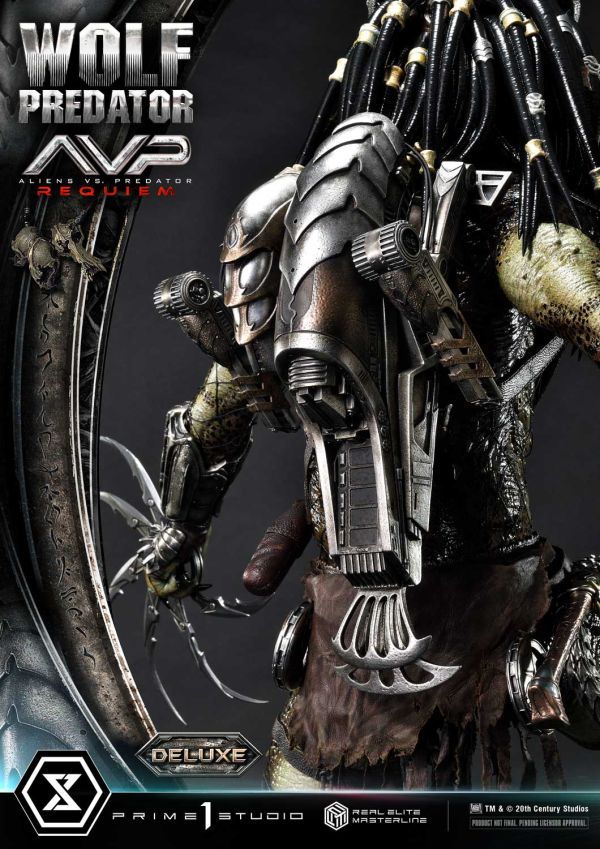 Prime 1 Studio Real Elite Masterline Aliens vs. Predator: Requiem Wolf Predator DX Bonus Version | 4582647121646
