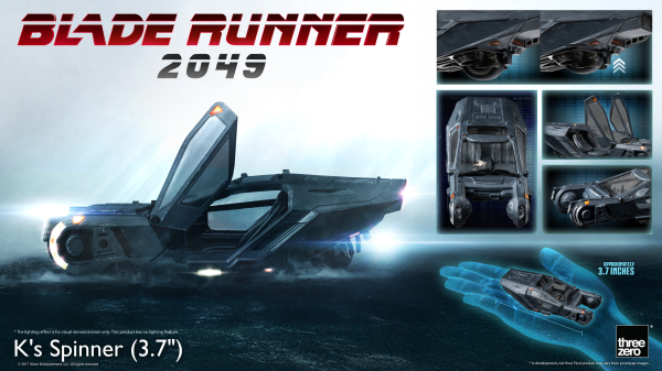 threezero Blade Runner 2049 - K's Spinner (3.7") | 4895250816022