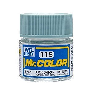 Mr Hobby Mr. Color 115 - RLM65 Light Blue (Semi-Gloss/Aircraft) | 4973028635539