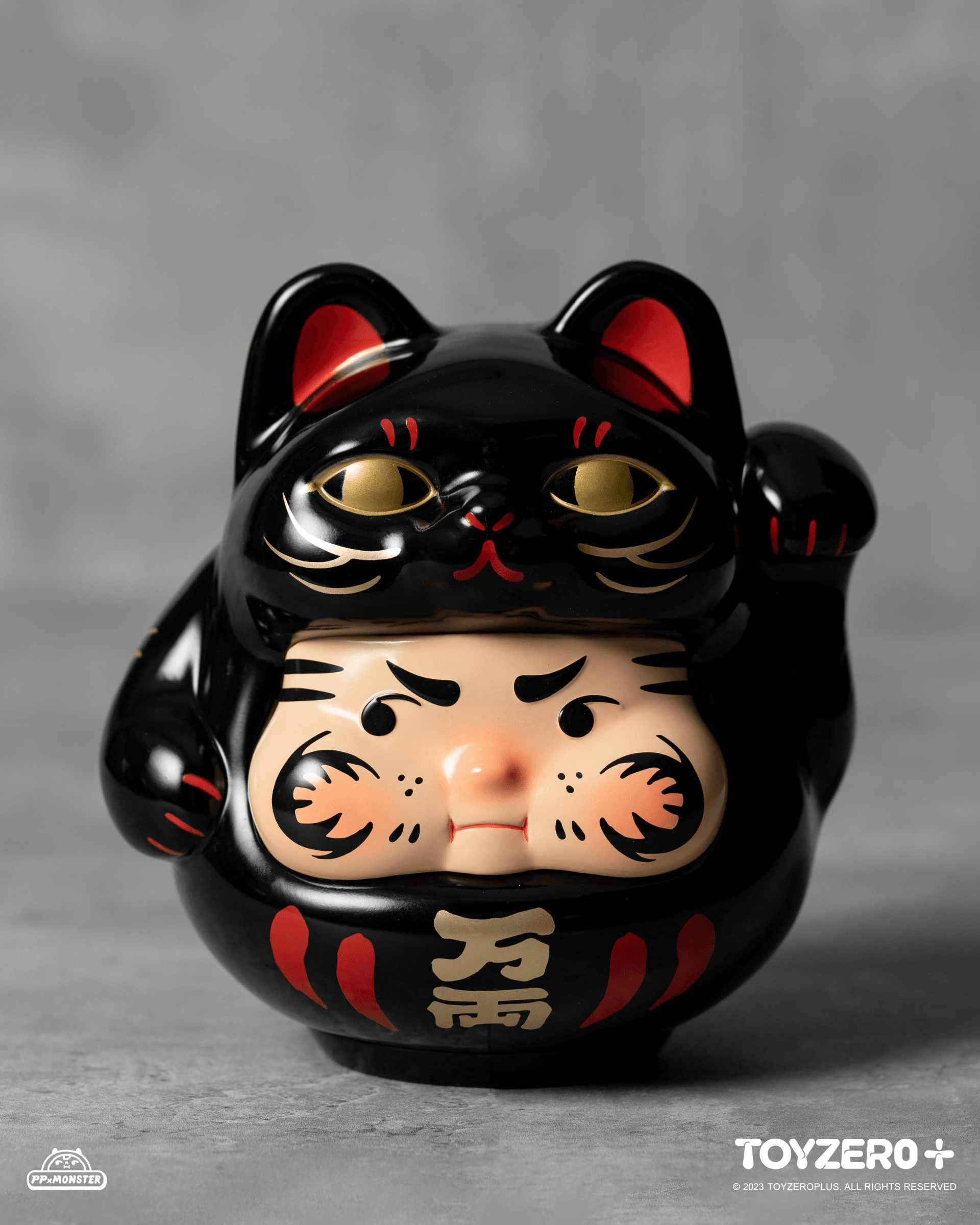 200% PP Lucky Cat Daruma (Black cat edition) | 796548113332