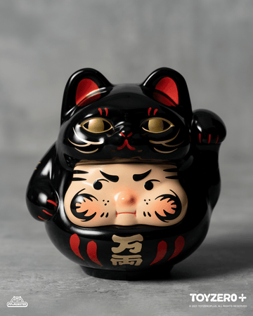 200% PP Lucky Cat Daruma (Black cat edition) | 796548113332