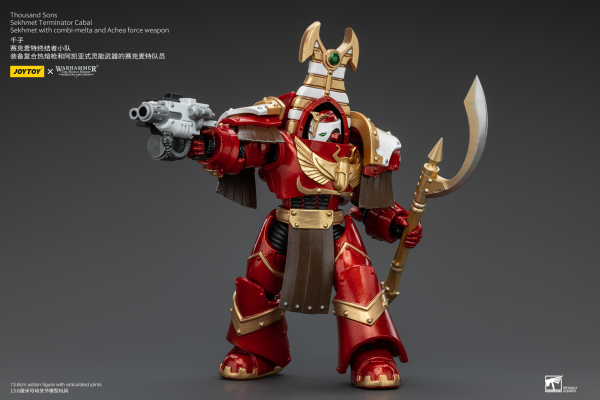Joy Toy Thousand Sons Sekhmet Terminator Cabal Sekhmet With Combi-Melta And Achea Force Weapon | 6973130378605