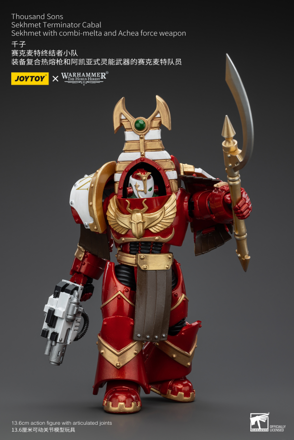 Joy Toy Thousand Sons Sekhmet Terminator Cabal Sekhmet With Combi-Melta And Achea Force Weapon | 6973130378605
