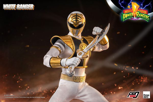 Three Zero Mighty Morphin Power Rangers - FigZero 1/6 White Ranger | 4897056206144