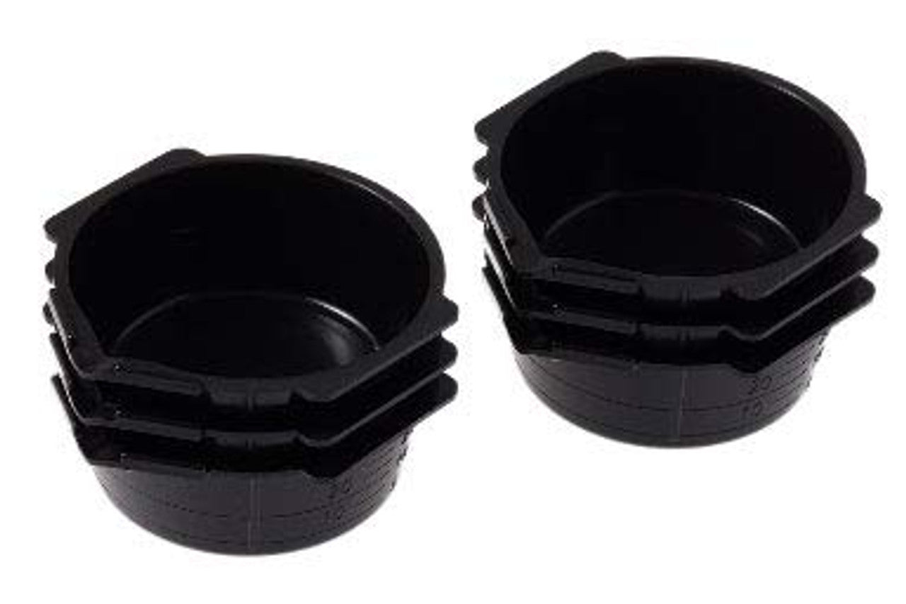 Mr Hobby Mr.PAINT CUP BLACK (6PCS)