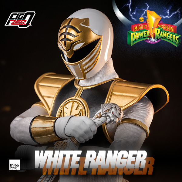 Three Zero Mighty Morphin Power Rangers - FigZero 1/6 White Ranger | 4897056206144