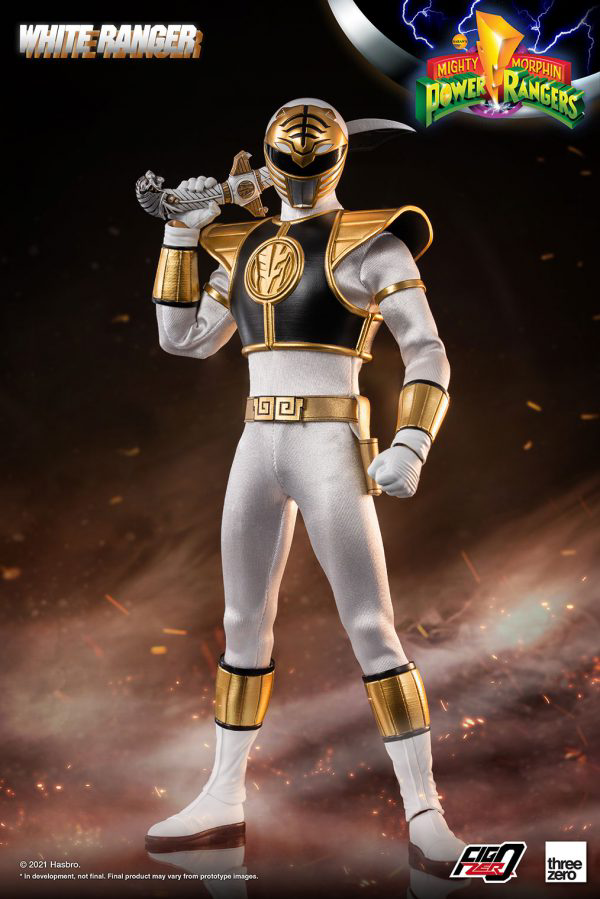 Three Zero Mighty Morphin Power Rangers - FigZero 1/6 White Ranger | 4897056206144