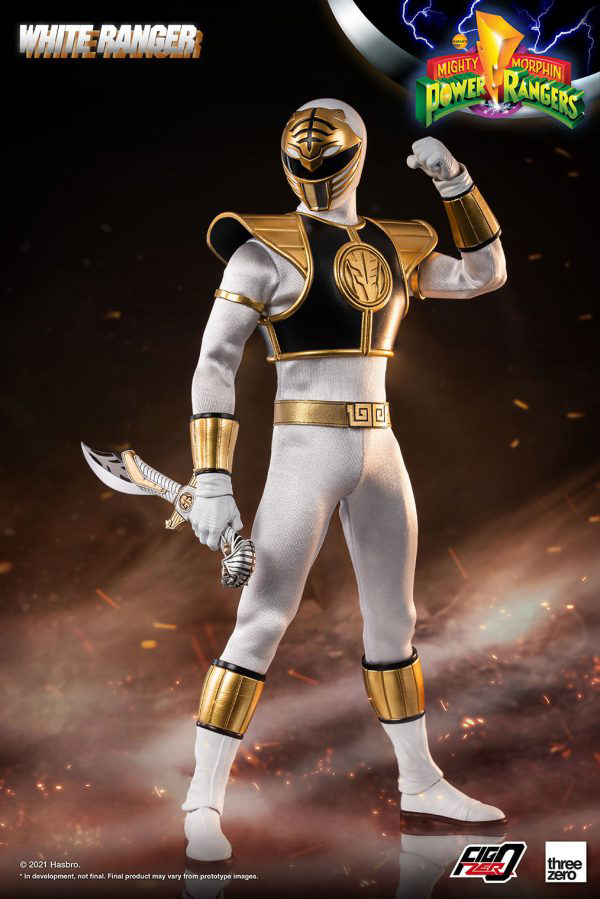 Three Zero Mighty Morphin Power Rangers - FigZero 1/6 White Ranger | 4897056206144