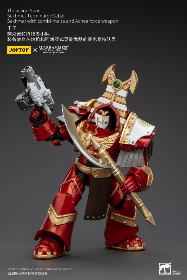 Joy Toy Thousand Sons Sekhmet Terminator Cabal Sekhmet With Combi-Melta And Achea Force Weapon | 6973130378605