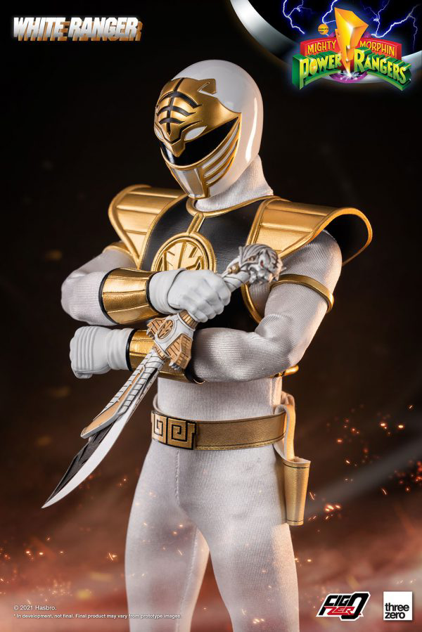 Three Zero Mighty Morphin Power Rangers - FigZero 1/6 White Ranger | 4897056206144