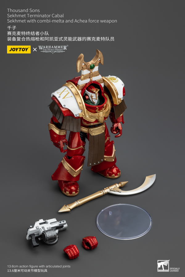 Joy Toy Thousand Sons Sekhmet Terminator Cabal Sekhmet With Combi-Melta And Achea Force Weapon | 6973130378605
