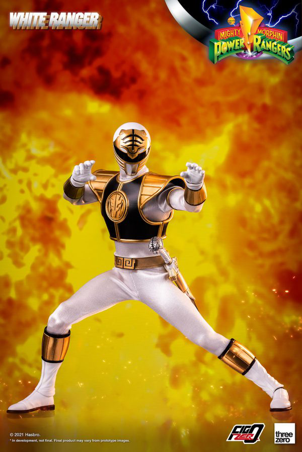 Three Zero Mighty Morphin Power Rangers - FigZero 1/6 White Ranger | 4897056206144