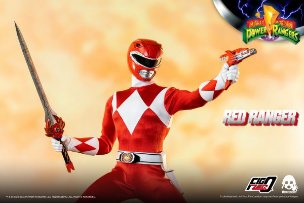 Three Zero Mighty Morphin Power Rangers - FigZero 1/6 Red Ranger | 4897056203136
