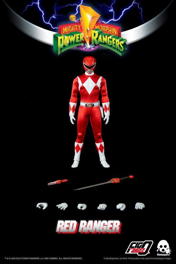 Three Zero Mighty Morphin Power Rangers - FigZero 1/6 Red Ranger | 4897056203136
