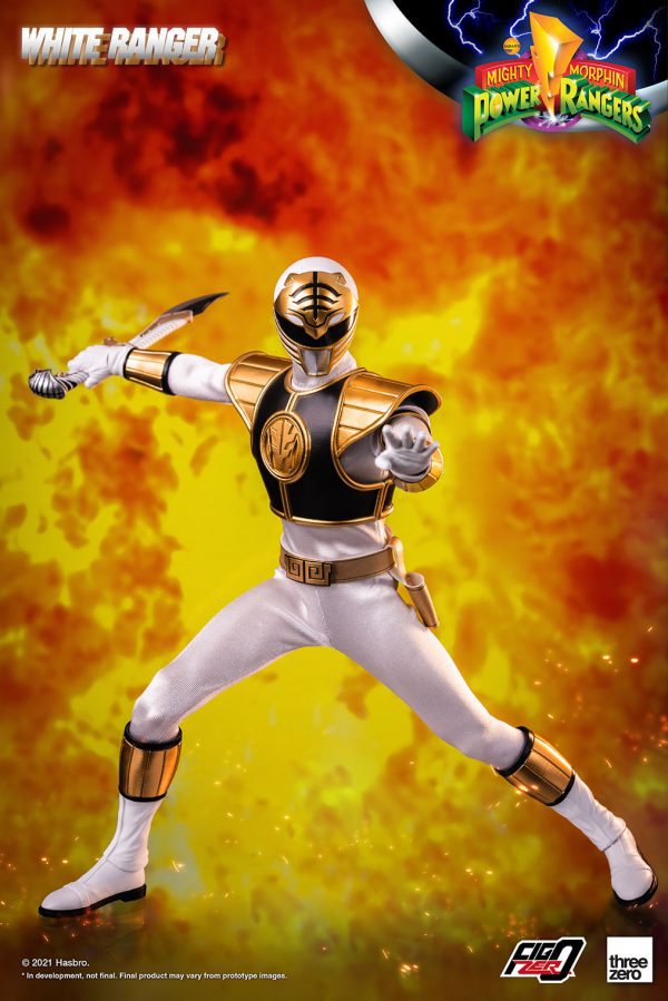 Three Zero Mighty Morphin Power Rangers - FigZero 1/6 White Ranger | 4897056206144