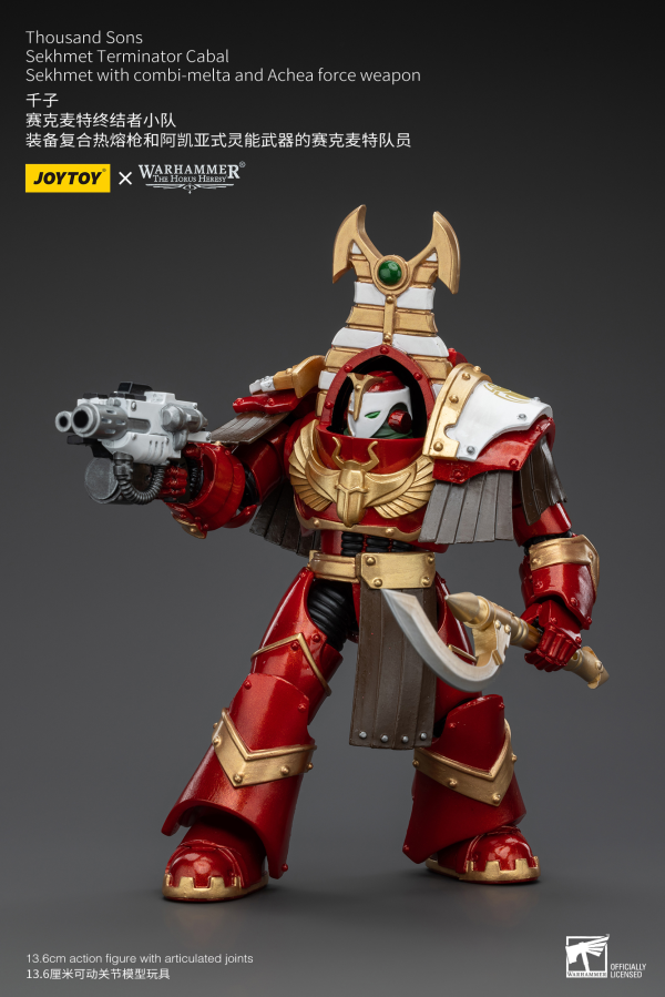 Joy Toy Thousand Sons Sekhmet Terminator Cabal Sekhmet With Combi-Melta And Achea Force Weapon | 6973130378605
