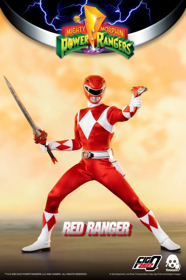 Three Zero Mighty Morphin Power Rangers - FigZero 1/6 Red Ranger | 4897056203136