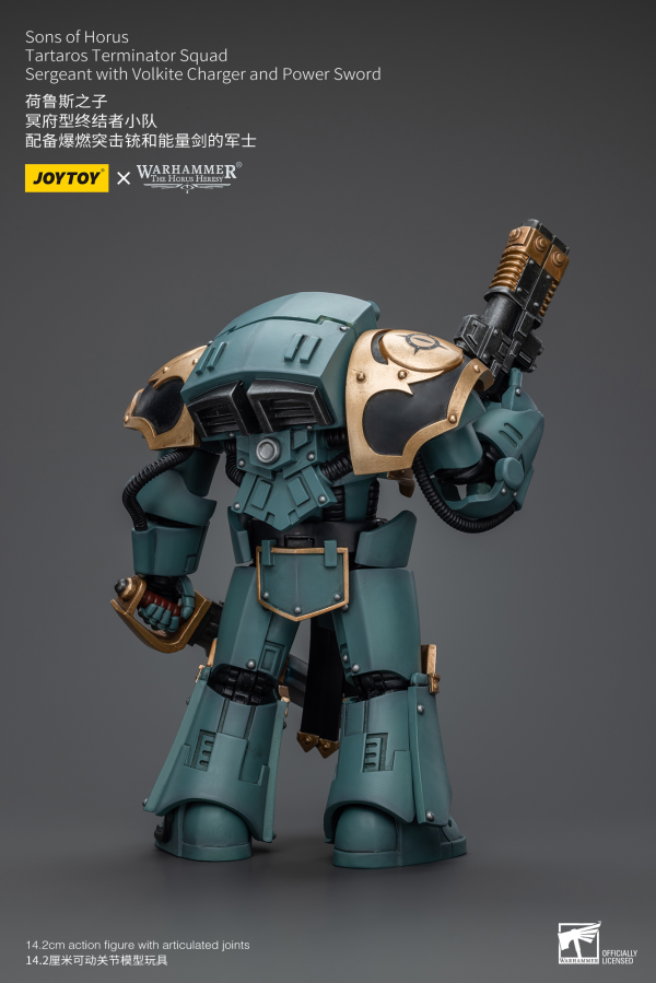 Joy Toy Sons Of Horus Tartaros Terminator Squad Sergeant With Volkite Charger And Power Sword | 6973130377165