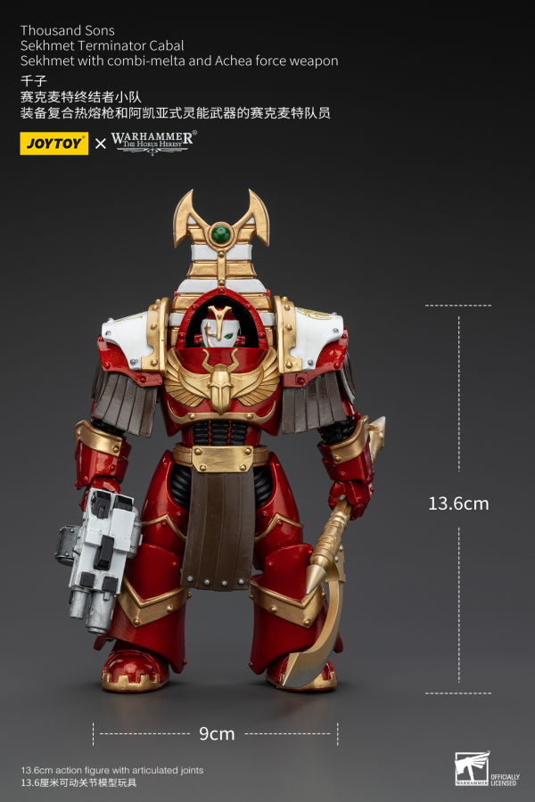 Joy Toy Thousand Sons Sekhmet Terminator Cabal Sekhmet With Combi-Melta And Achea Force Weapon | 6973130378605