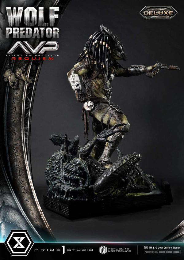 Prime 1 Studio Real Elite Masterline Aliens vs. Predator: Requiem Wolf Predator DX Bonus Version | 4582647121646