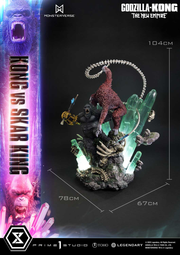Prime 1 Studio Ultimate Diorama Masterline Godzilla x Kong: The New Empire (Film) Kong vs Skar King Bonus Version | 4582647121707