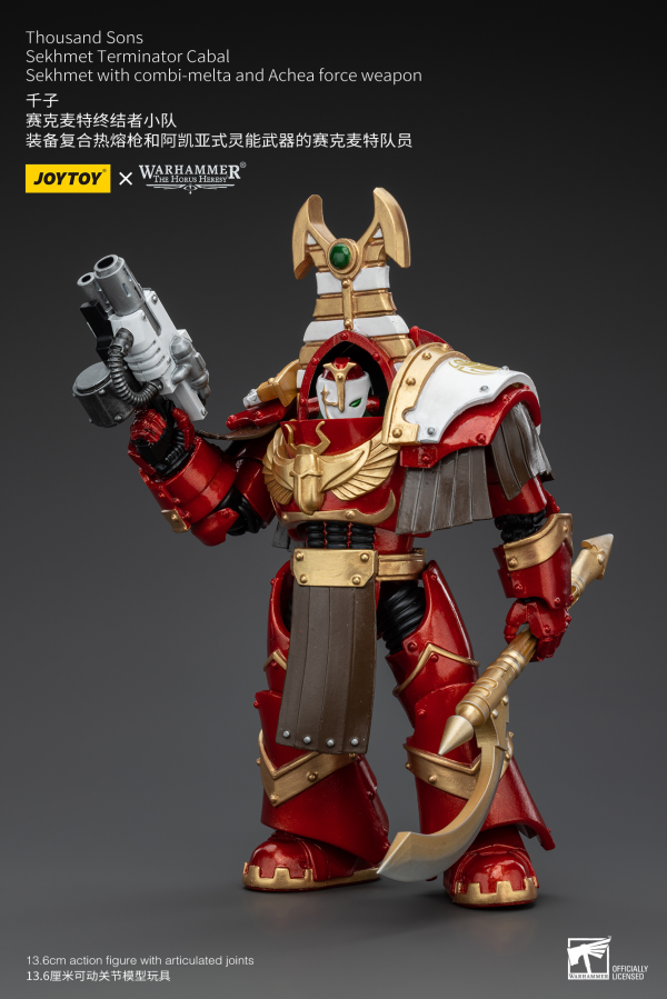 Joy Toy Thousand Sons Sekhmet Terminator Cabal Sekhmet With Combi-Melta And Achea Force Weapon | 6973130378605