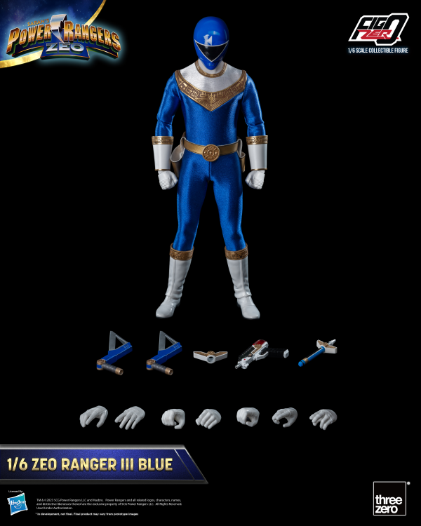 Three Zero Power Rangers Zeo - FigZero 1/6 Zeo Ranger III Blue | 4895250810372